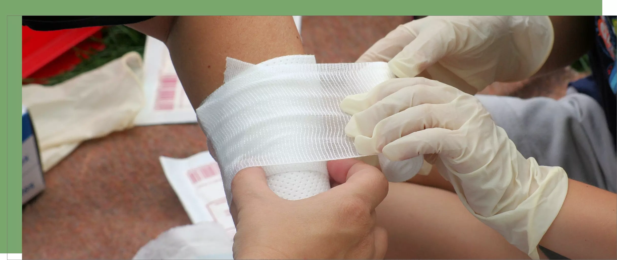 verband-mullbinden Verband anlegen mit Mullbinden